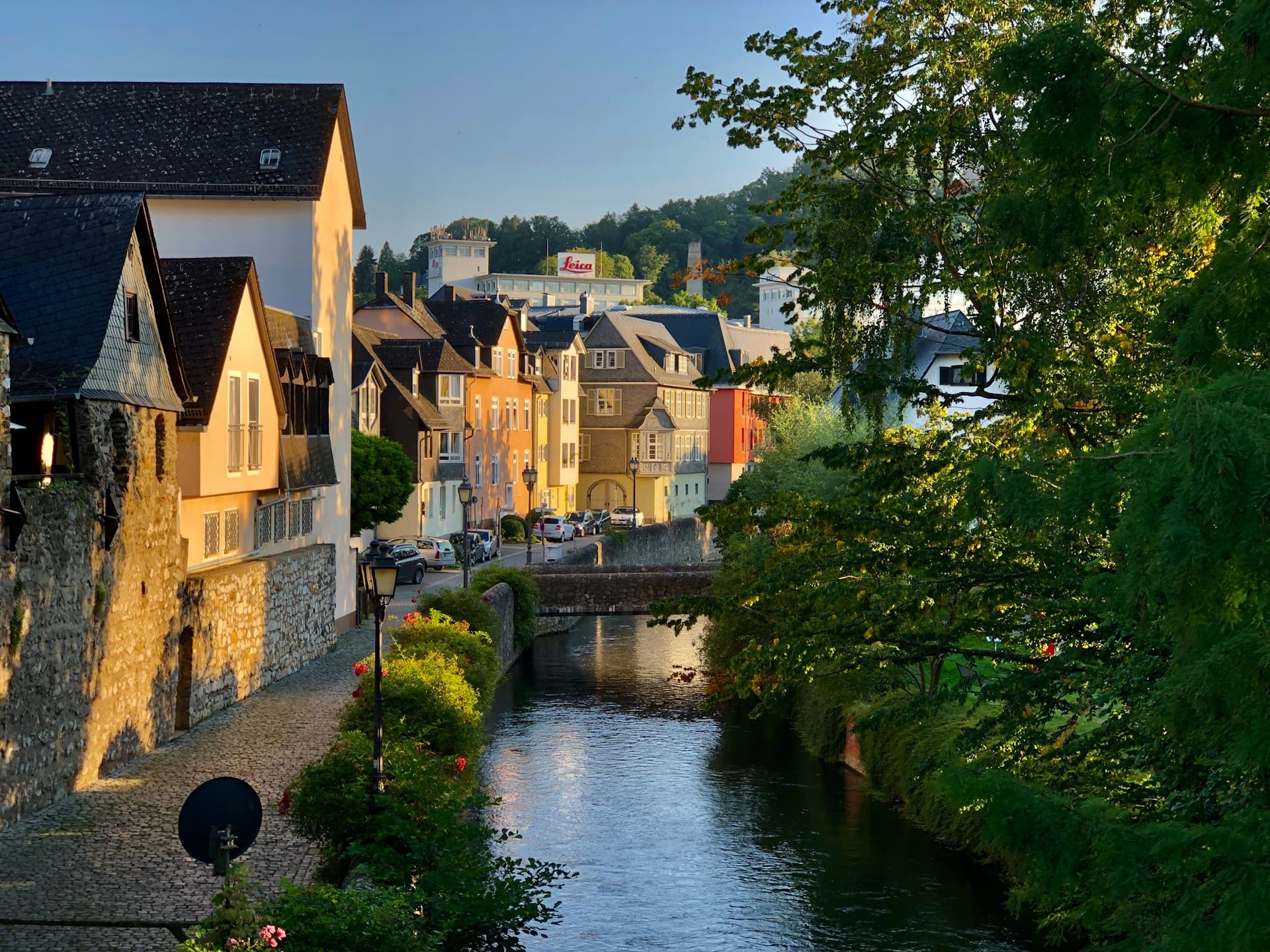 With the convertible along the Lahn